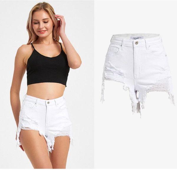 arrival summer style female fashion white solid ripped hole loose high waist night club denim shorts women's jeans, Blue
arrival summer style female fashion white solid ripped hole loose high waist night club denim shorts women's jeans, Blue