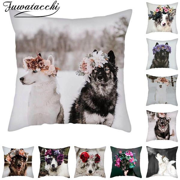 pillow case fuwatacchi cute dogs winter husky flower throw cover for sofa car home chair decoration cushion 45x45cm
pillow case fuwatacchi cute dogs winter husky flower throw cover for sofa car home chair decoration cushion 45x45cm