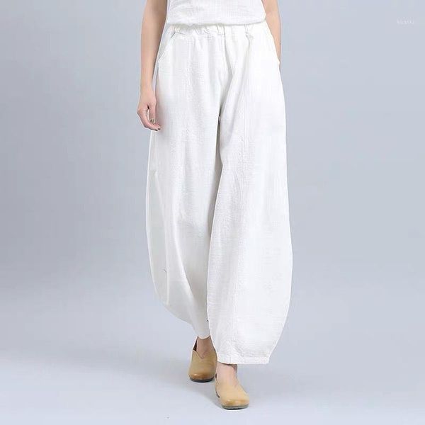 women's pants & capris women vintage linen long palazzo 2021 celmia casual loose wide leg elastic waist trousers pantalon -2xl, Black;white
women's pants & capris women vintage linen long palazzo 2021 celmia casual loose wide leg elastic waist trousers pantalon -2xl, Black;white