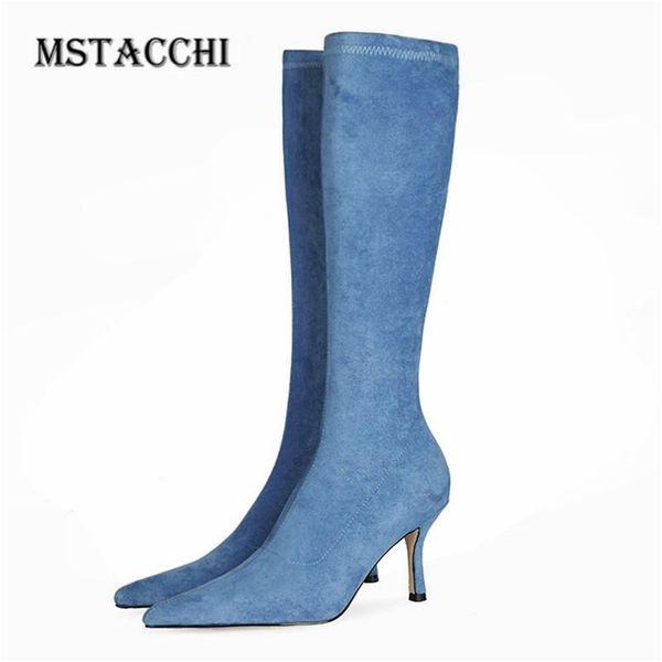 boots female ladylik mid-calf suede lake blue solid color plush in sleeve pointed toe thin heels fashionable woman heel shoes, Black
boots female ladylik mid-calf suede lake blue solid color plush in sleeve pointed toe thin heels fashionable woman heel shoes, Black