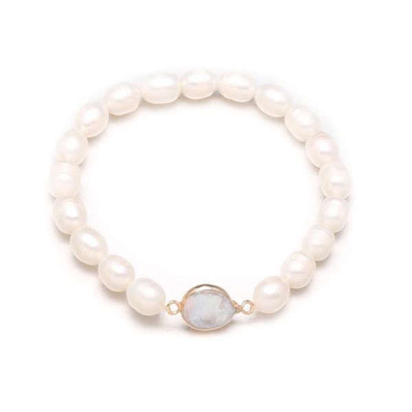 beaded, strands small bracelets fashionable rice-shaped pearl with button-shaped beads bracelet bangle for women charm jewelry gift 8-9mm, Black
beaded, strands small bracelets fashionable rice-shaped pearl with button-shaped beads bracelet bangle for women charm jewelry gift 8-9mm, Black