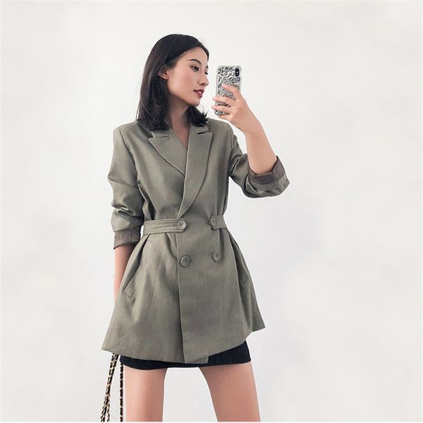high street loose all match slender chic fashion waist-controlled office ladies feminine women elegant solid blazers 210421, White;black
high street loose all match slender chic fashion waist-controlled office ladies feminine women elegant solid blazers 210421, White;black