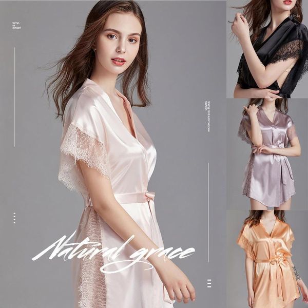 women's tracksuits sleeveless nightwear stain silk lace trim nightgown thin lace-up homewear pajamas sets home suit pijamas size -xl, Gray
women's tracksuits sleeveless nightwear stain silk lace trim nightgown thin lace-up homewear pajamas sets home suit pijamas size -xl, Gray