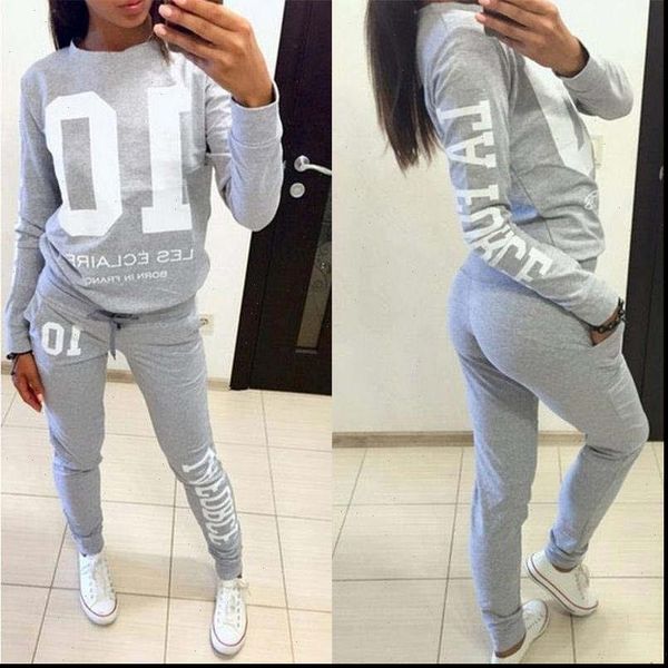 fashion 2pcs set tracksuit jogger womens tracksuits jogging letter print sweatshirt pants loungewear suit dropship, Gray
fashion 2pcs set tracksuit jogger womens tracksuits jogging letter print sweatshirt pants loungewear suit dropship, Gray