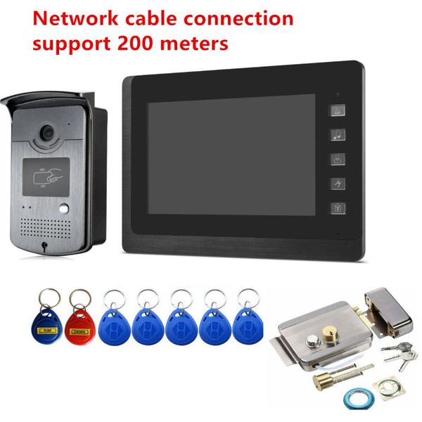 video door phones 7 inch network cable connection phone doorbell with camera intercom system day night unlock lock home security
video door phones 7 inch network cable connection phone doorbell with camera intercom system day night unlock lock home security
