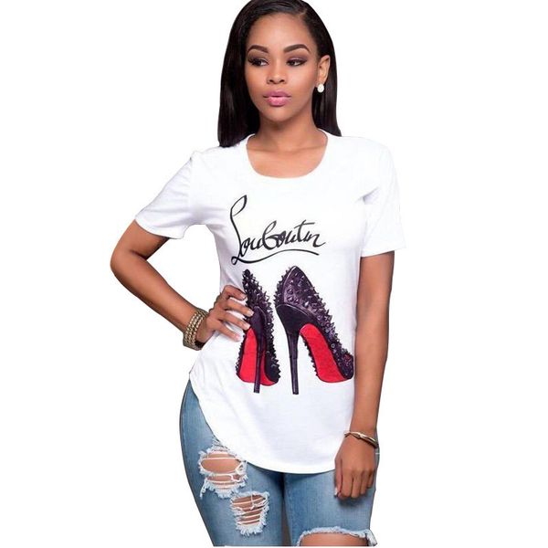 women t shirts round neck fashion high heel digital floral t-shirt blouses size xs-4xl(the logistics price pls contact us), White
women t shirts round neck fashion high heel digital floral t-shirt blouses size xs-4xl(the logistics price pls contact us), White