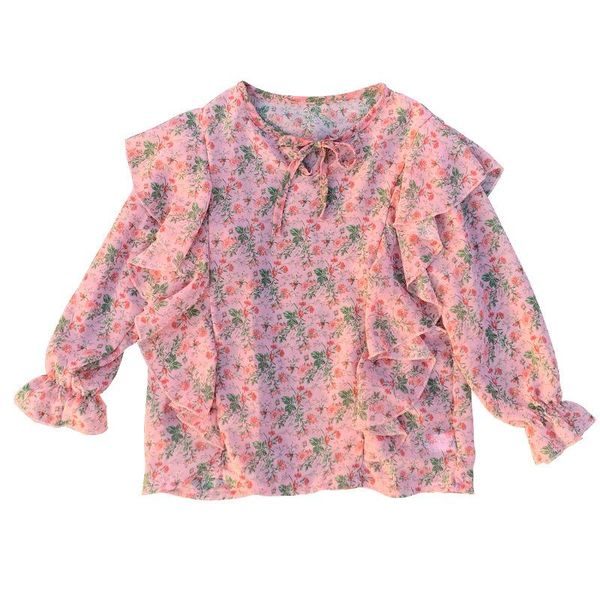 shirts girls pink chiffon shirt 2021 spring style children baby korean-style long sleeve base floral print gt99, White;black
shirts girls pink chiffon shirt 2021 spring style children baby korean-style long sleeve base floral print gt99, White;black