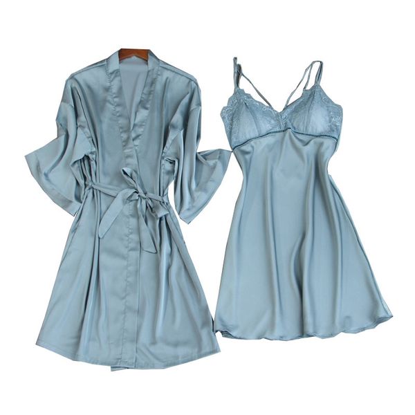 women robe gown sets ladies lace lounge sets pijama long sleeve silk nightwear bathrobe nightdress two-pieces sleepwear, Black;red
women robe gown sets ladies lace lounge sets pijama long sleeve silk nightwear bathrobe nightdress two-pieces sleepwear, Black;red