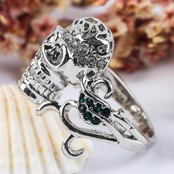 wedding rings classic hip hop trend ring ladies funny skull fashion rose red stone gift jewelry, Slivery;golden
wedding rings classic hip hop trend ring ladies funny skull fashion rose red stone gift jewelry, Slivery;golden