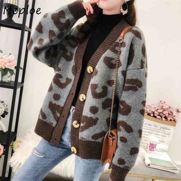v-neck leopard pattern women sweater casual fashion femme knitted cardigan autumn loose chic long sleeve coat 210422, White;black
v-neck leopard pattern women sweater casual fashion femme knitted cardigan autumn loose chic long sleeve coat 210422, White;black