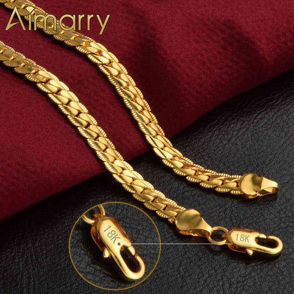 aimarry 925 sterling silver 18k gold 5mm full sideways necklace for women men party gifts fashion engagement wedding jewelry y1217
aimarry 925 sterling silver 18k gold 5mm full sideways necklace for women men party gifts fashion engagement wedding jewelry y1217