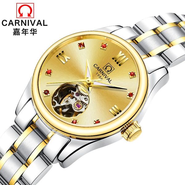 wristwatches carnival women watches ladies automatic mechanical watch sapphire waterproof relogio feminino clock c8789l-5, Slivery;brown
wristwatches carnival women watches ladies automatic mechanical watch sapphire waterproof relogio feminino clock c8789l-5, Slivery;brown