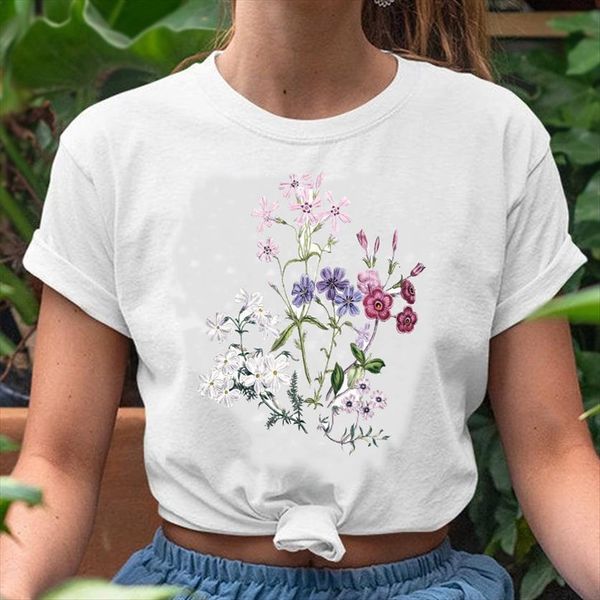graphic floral flower clothing casual womens fashion watercolor spring summer print female lady clothes tees t shirt, White
graphic floral flower clothing casual womens fashion watercolor spring summer print female lady clothes tees t shirt, White