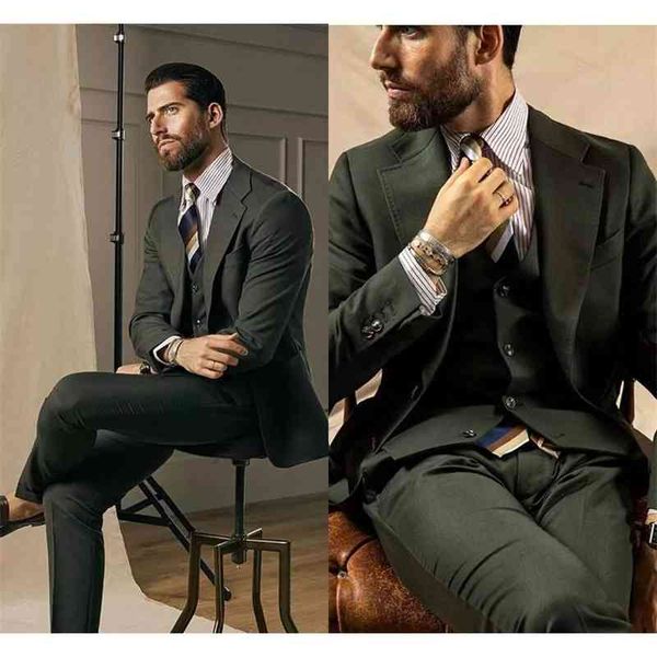 men's suits & blazers dress dark green homme wedding suits tux fine suit men prom party blazer three coats jacket plus vest pants i872, White;black
men's suits & blazers dress dark green homme wedding suits tux fine suit men prom party blazer three coats jacket plus vest pants i872, White;black