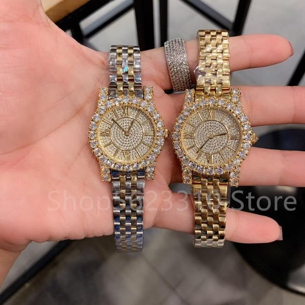classic new brand du watches female all crystal quartz wristwatch roman clock unique gold silver senior design steel watch, Slivery;brown
classic new brand du watches female all crystal quartz wristwatch roman clock unique gold silver senior design steel watch, Slivery;brown