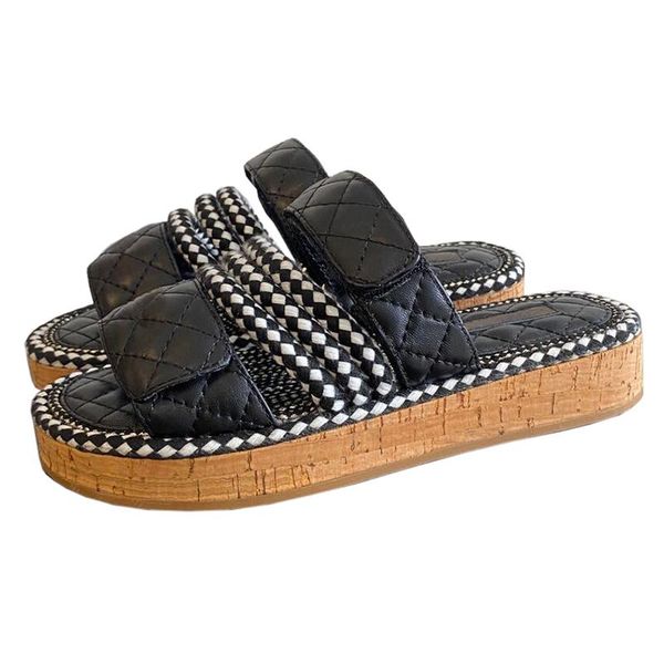 sheep skin leather flat platform slippers luxury women casual beach shoes lady mules fashion slip on slides comfortable sandals, Black
sheep skin leather flat platform slippers luxury women casual beach shoes lady mules fashion slip on slides comfortable sandals, Black