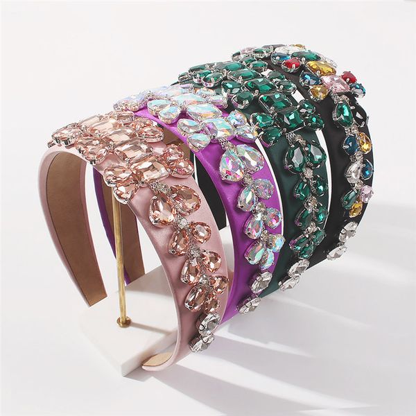 luxury designer glass diamond headband zinc alloy hair hoop accessories 4 colors head band f2482, Black;brown
luxury designer glass diamond headband zinc alloy hair hoop accessories 4 colors head band f2482, Black;brown