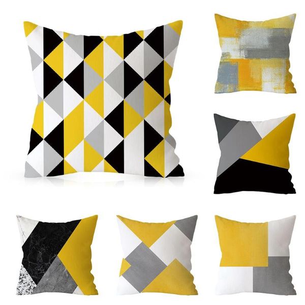 cushion/decorative pillow 45*45 cm nordic geometric yellow gray matching cushion cover home decoration polyester pillowcase
cushion/decorative pillow 45*45 cm nordic geometric yellow gray matching cushion cover home decoration polyester pillowcase