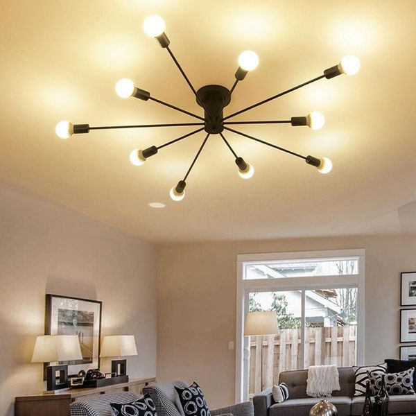 chandeliers retro iron chandelier black/white 6/8/10 sockets lighting vintage spider modern ceiling lamp light fixture
chandeliers retro iron chandelier black/white 6/8/10 sockets lighting vintage spider modern ceiling lamp light fixture