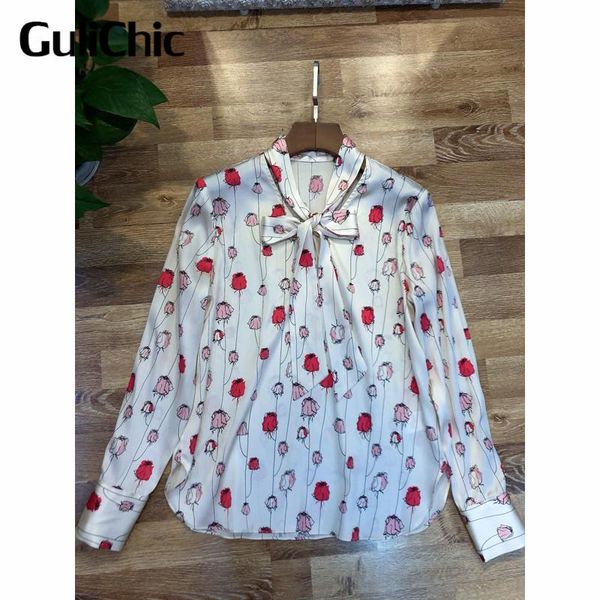 women's blouses & shirts 7.1 high end quality silk shirt women fashion print ribbon elegant blouse, White
women's blouses & shirts 7.1 high end quality silk shirt women fashion print ribbon elegant blouse, White