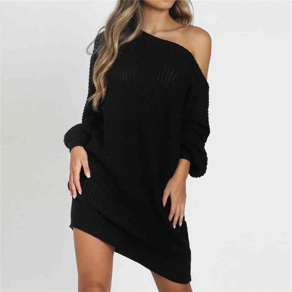 knitted sweater dresses for women autumn winter loose off strapless female christmas party dresses, Black;gray
knitted sweater dresses for women autumn winter loose off strapless female christmas party dresses, Black;gray