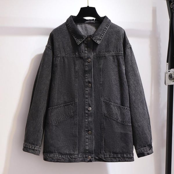 plus size outerwear & coats #3368 black denim jacket women 4xl 5xl 6xl loose casual jeans buttons and jackets korean style tide
plus size outerwear & coats #3368 black denim jacket women 4xl 5xl 6xl loose casual jeans buttons and jackets korean style tide