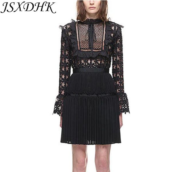 casual dresses jsxdhk self portrait runway autumn women dress 2021 black hollow out lace patchwork flare sleeve lady pleated, Black;gray
casual dresses jsxdhk self portrait runway autumn women dress 2021 black hollow out lace patchwork flare sleeve lady pleated, Black;gray