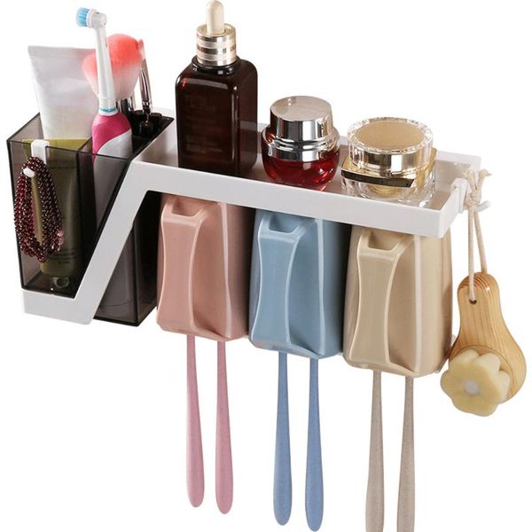 set household toothbrush rack wall mounted holder toothpaste storage (assorted color) holders
set household toothbrush rack wall mounted holder toothpaste storage (assorted color) holders