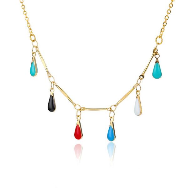 chokers boho water drop tassel necklace for women colorful enamel choker necklaces collar chain vintage jewelry bijoux, Golden;silver
chokers boho water drop tassel necklace for women colorful enamel choker necklaces collar chain vintage jewelry bijoux, Golden;silver