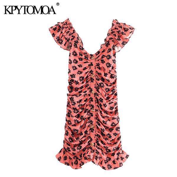 women chic fashion floral print pleated mini dress vintage sleeveless back zipper ruffled female dresses vestidos 210416, Black;gray
women chic fashion floral print pleated mini dress vintage sleeveless back zipper ruffled female dresses vestidos 210416, Black;gray