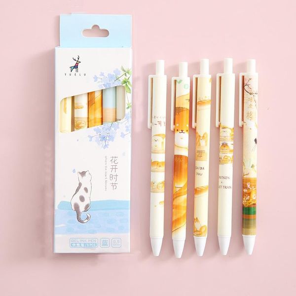 gel pens 5pcs/set cute retractable quick-drying black signature pen 0.5mm kawaii stationery for kids school office supplies
gel pens 5pcs/set cute retractable quick-drying black signature pen 0.5mm kawaii stationery for kids school office supplies