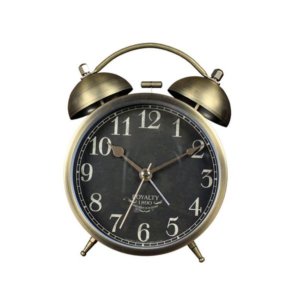 desk & table clocks 4" metal alarm clock retro vintage creative for home without battery (digit)
desk & table clocks 4" metal alarm clock retro vintage creative for home without battery (digit)