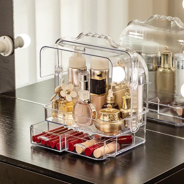 bathroom storage & organization cosmetic box women transparent makeup cosmetics case with drawer classified toiletries beauty cover
bathroom storage & organization cosmetic box women transparent makeup cosmetics case with drawer classified toiletries beauty cover