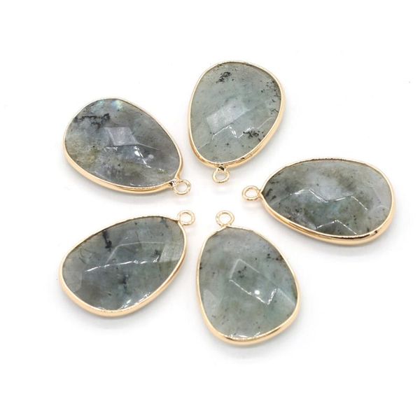 charms 2pcs 23x34mm natural flash stone faceted drop shape pendant for jewelry making diy necklace earrings accessories women men gift, Bronze;silver
charms 2pcs 23x34mm natural flash stone faceted drop shape pendant for jewelry making diy necklace earrings accessories women men gift, Bronze;silver