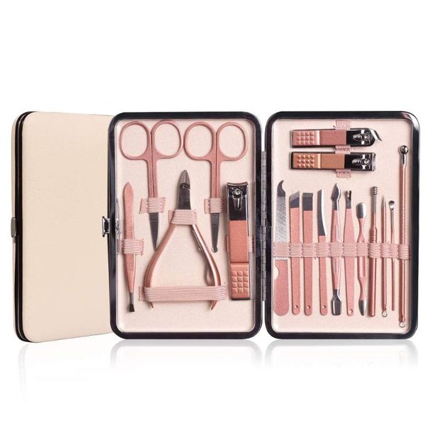15/18pcs nail clipper set stainless steel professional manicure pedicure grooming kit scissors tools with case art kits
15/18pcs nail clipper set stainless steel professional manicure pedicure grooming kit scissors tools with case art kits