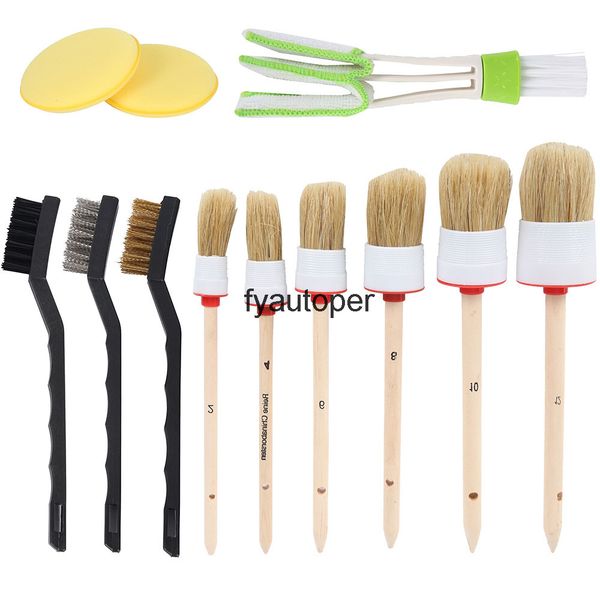 12 pcs car cleaning detailing brush set dirt dust for motorcycle interior exterior leather air vents
12 pcs car cleaning detailing brush set dirt dust for motorcycle interior exterior leather air vents