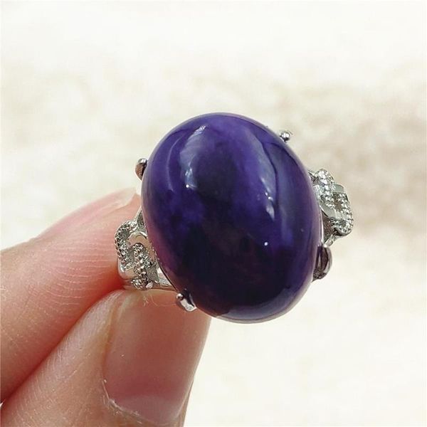 17x13mm natural purple charoite adjustable ring gemstone from russia 925 sterling silver fashion cluster rings, Golden;silver
17x13mm natural purple charoite adjustable ring gemstone from russia 925 sterling silver fashion cluster rings, Golden;silver