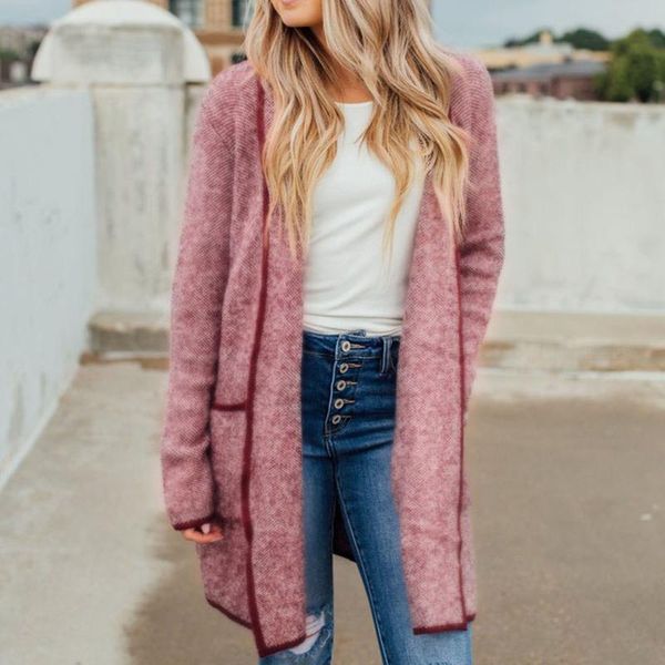 women's wool & blends fashion women baggy long sleeve cardigan coat loose ladies chunky knitted sweater jumper solid color jacket outw, Black 
women's wool & blends fashion women baggy long sleeve cardigan coat loose ladies chunky knitted sweater jumper solid color jacket outw, Black