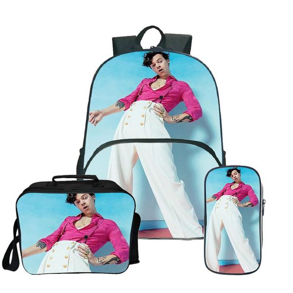 backpack sac a dos mochila feminina harry styles women lunch tote pencil case 3pcs/sets school bags zaino plecak with bag
backpack sac a dos mochila feminina harry styles women lunch tote pencil case 3pcs/sets school bags zaino plecak with bag