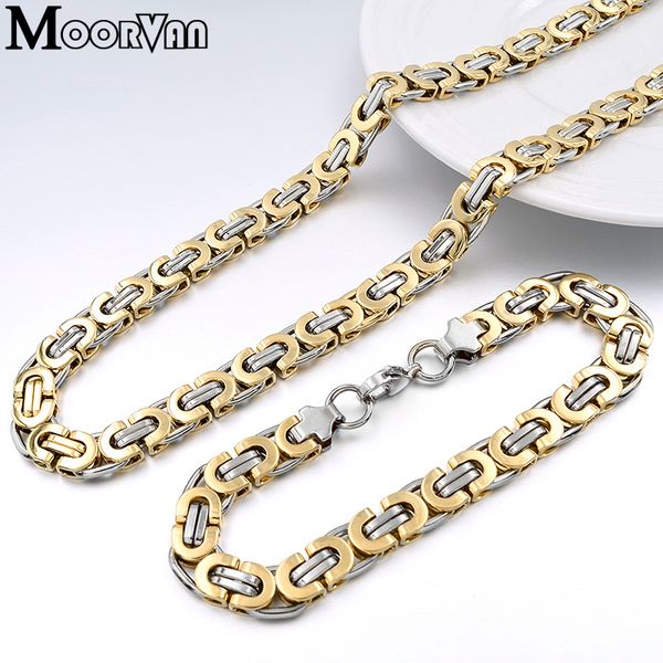 moorvan stainless steel men jewelry set fashion egypt byzantine bracelet necklace sets 11mm width jewellery for womens manss, Black
moorvan stainless steel men jewelry set fashion egypt byzantine bracelet necklace sets 11mm width jewellery for womens manss, Black