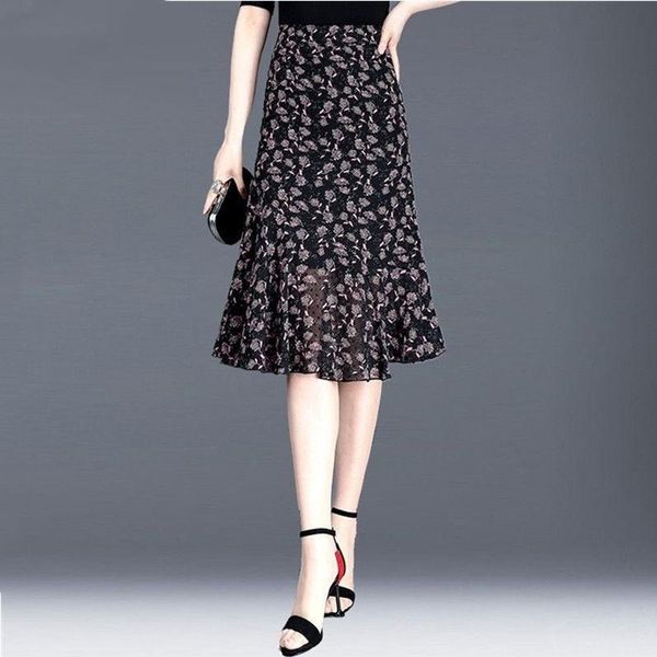 skirts 2021 summer clothes high waist midi a-line for women wild printed floral chiffon skirt jupe femme faldas saia y740, Black
skirts 2021 summer clothes high waist midi a-line for women wild printed floral chiffon skirt jupe femme faldas saia y740, Black