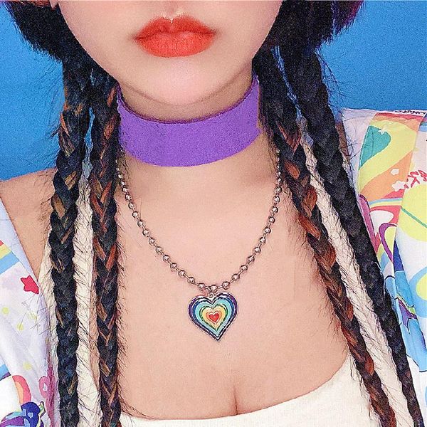 chains rainbow love round bead necklace hip hop simple female personality wild short clavicle chain choker jewelry wholesale, Silver
chains rainbow love round bead necklace hip hop simple female personality wild short clavicle chain choker jewelry wholesale, Silver