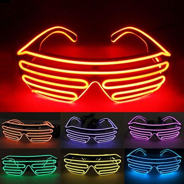 1pcs led glasses light up wedding party indoor & outdoor night show activities festival decoration not included batteries fashion sunglasses, Black
1pcs led glasses light up wedding party indoor & outdoor night show activities festival decoration not included batteries fashion sunglasses, Black