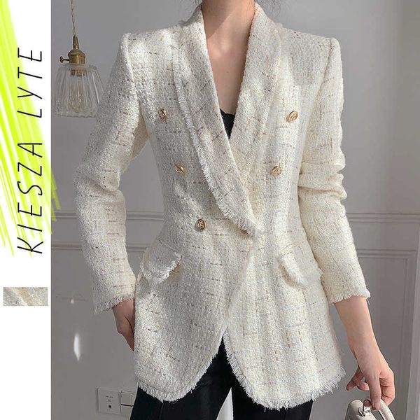 designer jacket women luxury spring autumn office lady niche slim blazers coat 210608, White;black
designer jacket women luxury spring autumn office lady niche slim blazers coat 210608, White;black