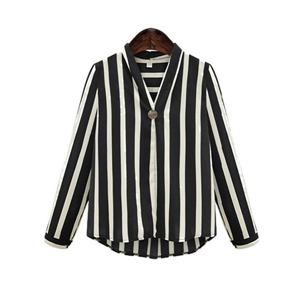 women's blouses & shirts spring autumn plus size 5xl women fashion v-neck casual loose striped long sleeve shirt for larger blouse, White
women's blouses & shirts spring autumn plus size 5xl women fashion v-neck casual loose striped long sleeve shirt for larger blouse, White
