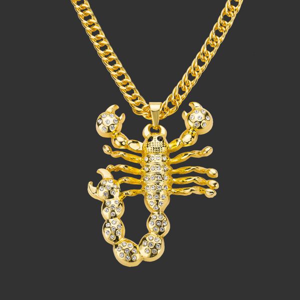 pendant for men chains hip hop amulet neck s jewelry necklace domineering scorpion diamond trendy men's nightclub cool, Silver
pendant for men chains hip hop amulet neck s jewelry necklace domineering scorpion diamond trendy men's nightclub cool, Silver