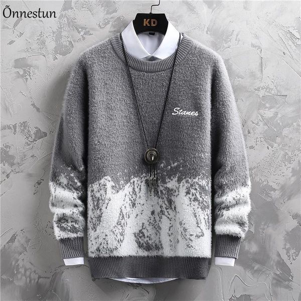 men's sweaters onnestun patchwork sweater men autumn winter harajuku fashion long sleeve knitted pullover soft male, White;black
men's sweaters onnestun patchwork sweater men autumn winter harajuku fashion long sleeve knitted pullover soft male, White;black