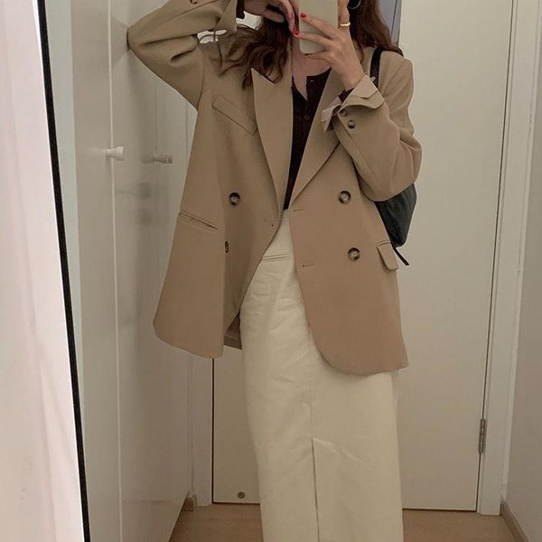 women's suits & blazers blazer solid loose jackets double breasted long sleevewomen's jacket khaki with buttons elegance autumn co, White;black
women's suits & blazers blazer solid loose jackets double breasted long sleevewomen's jacket khaki with buttons elegance autumn co, White;black