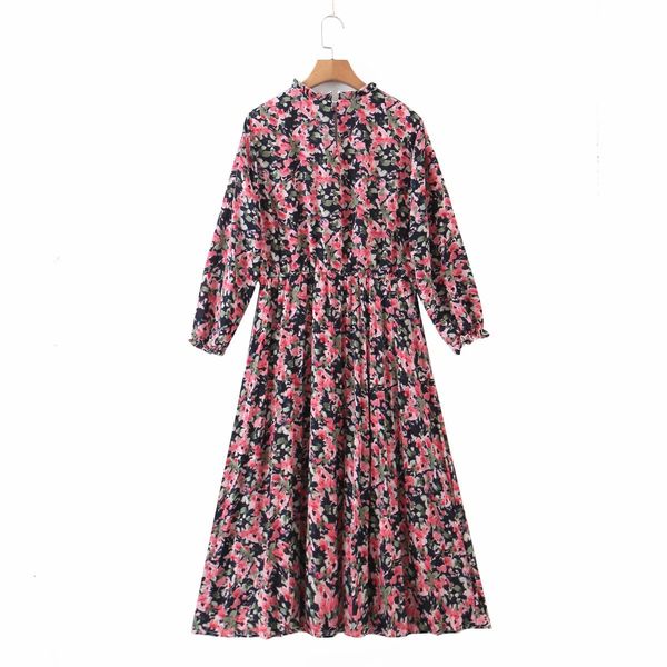 skirts vintage spring women's long-sleeved round neck temperament waist dress thin printed floral chiffon chic female dresses, Black
skirts vintage spring women's long-sleeved round neck temperament waist dress thin printed floral chiffon chic female dresses, Black