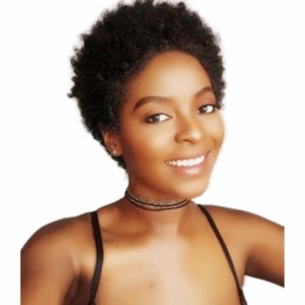 afro kinky curly human hair wig with bangs natural color short bob wigs for black women full machine made, Black;brown
afro kinky curly human hair wig with bangs natural color short bob wigs for black women full machine made, Black;brown